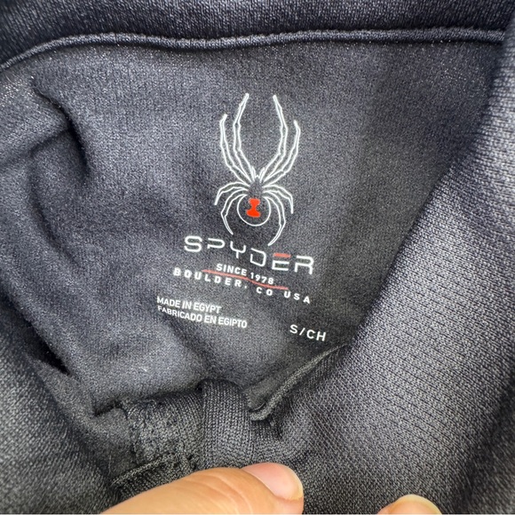 Spyder Black Quarter-Zip Pullover Baselayer Top womens size S - Picture 10 of 12